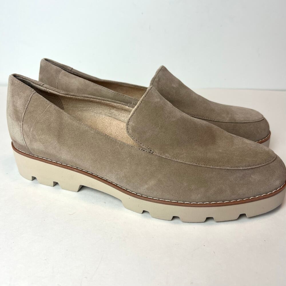 Vionic Beige Suede Loafers